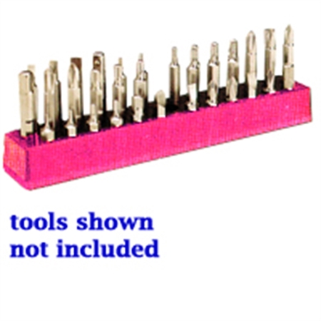 MECHANICS TIME SAVER 1/4 in. Magnetic Hot Pink 37-Piece Bit Holder 582